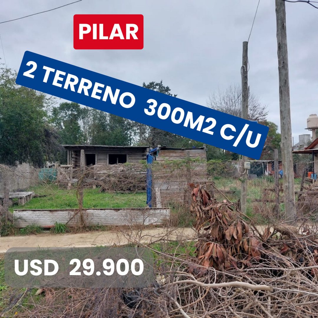 venta,terreno en pilar 300m2 sobre calle guatemala
