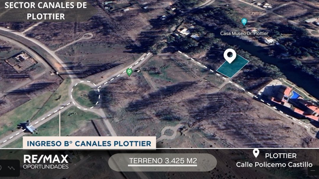 TERRENO EN VENTA ZONA CANALES DE PLOTTIER