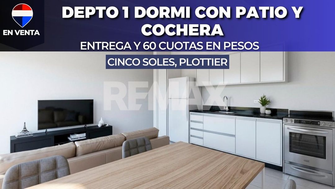 DEPTO 1 DORMI C/ PATIO EN PLANTA BAJA - PLOTTIER