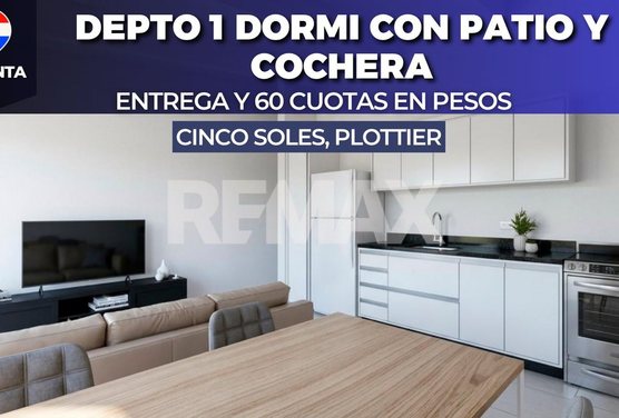 DEPTO 1 DORMI C/ PATIO EN PLANTA BAJA - PLOTTIER