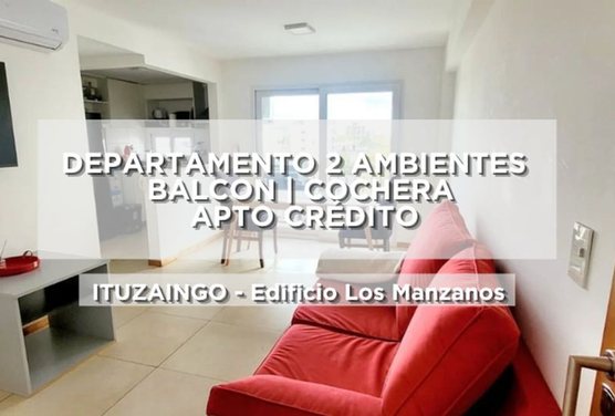 VENTA DEPARTAMENTO 2 AMBIENTES  ITUZAINGO COCHERA