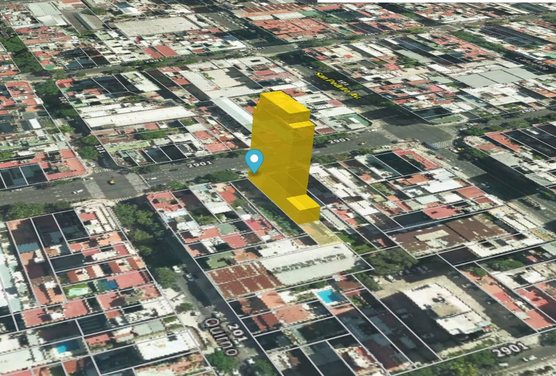 LOTE 8,66 X 56,31.  10 pisos 3800 MTS VENDIBLES