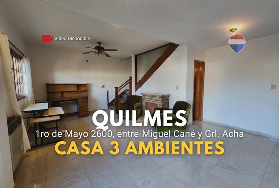 VENTA Casa Quilmes Oeste 3 amb c/cochera y parque