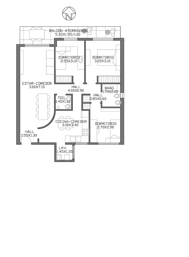Semipiso 4 amb en venta en caballito cochera bcon, foto 3