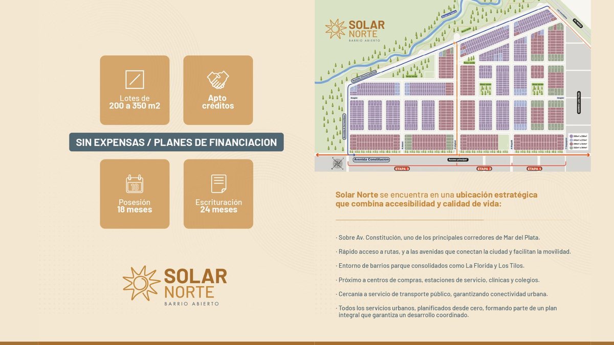 Foto 2 — VENTA LOTE BARRIO ABIERTO SOLAR NORTE