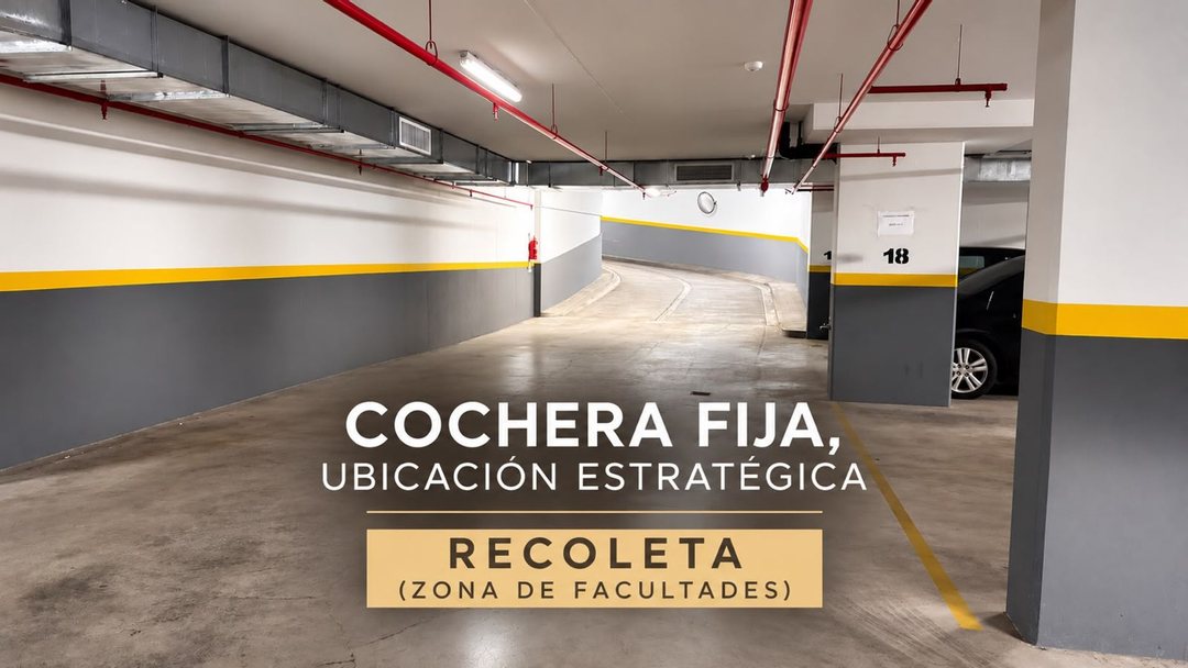COCHERA GARAGE VENTA RECOLETA EXCELENTE UBICACION