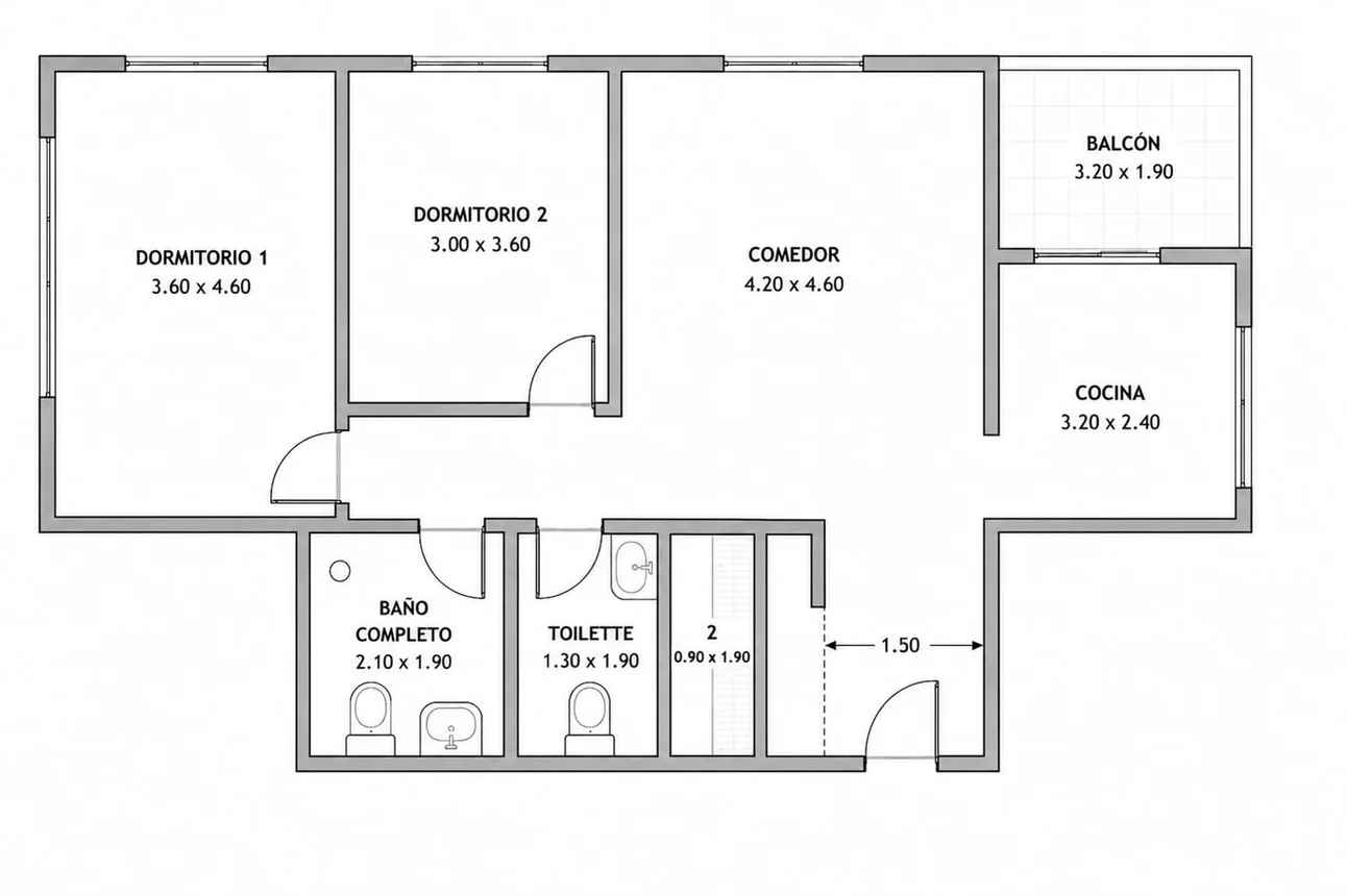 Departamento de 3 ambientes en venta en Belén de Escobar, Colón 800, foto 3
