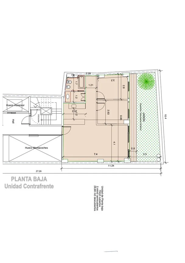 Departamento en alquiler en Palermo