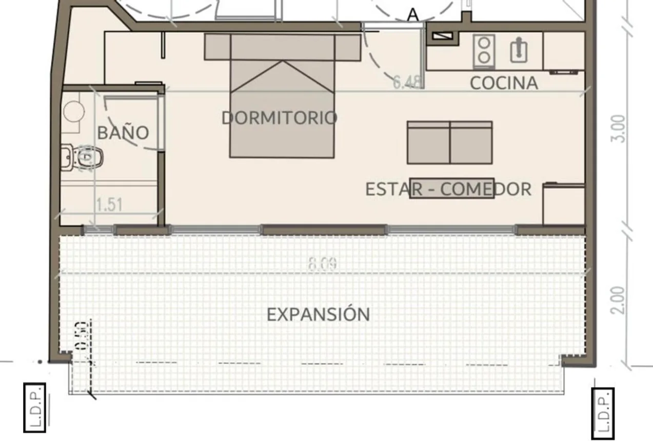 Monoambiente en venta en Villa Crespo