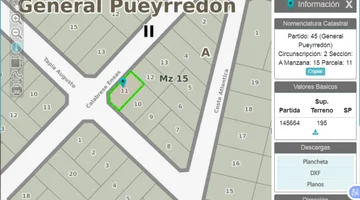 VENTA DE LOTE 195 MTS EN PARQUE PEÑA