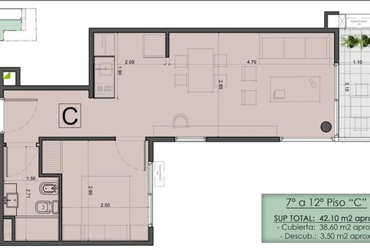 Departamento de 2 ambientes en venta en Núñez, Vuelta de Obligado 4800, foto 2