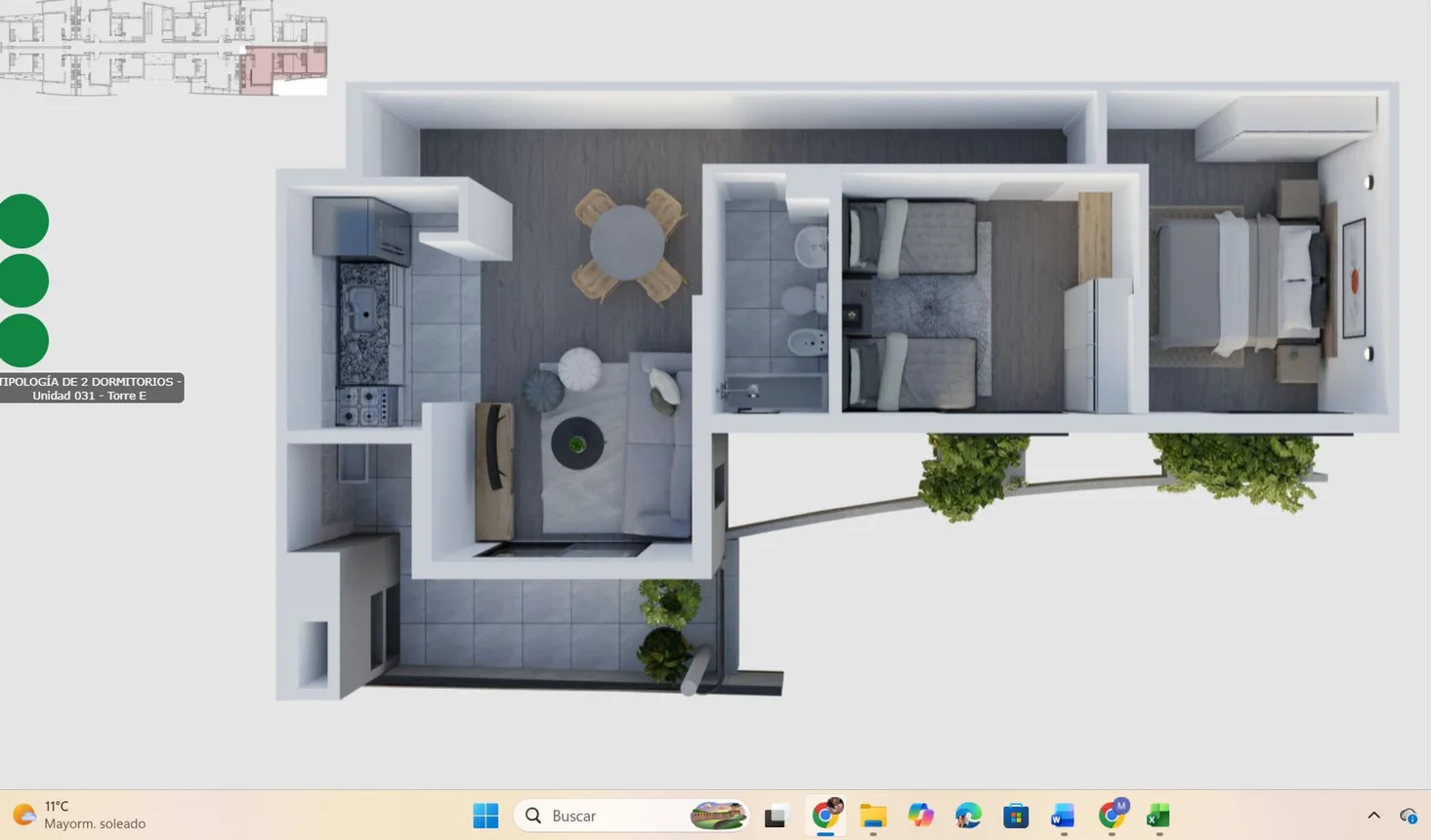 Departamento 2 dormitorios + cochera – santomás, foto 2