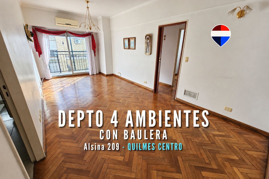 VENTA DEPTO 4 AMBIENTES CON BAULERA – QUILMES