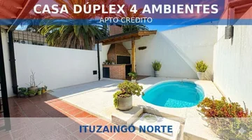 CASA DUPLEX 4 AMBIENTES VENTA ITUZAINGO PILETA