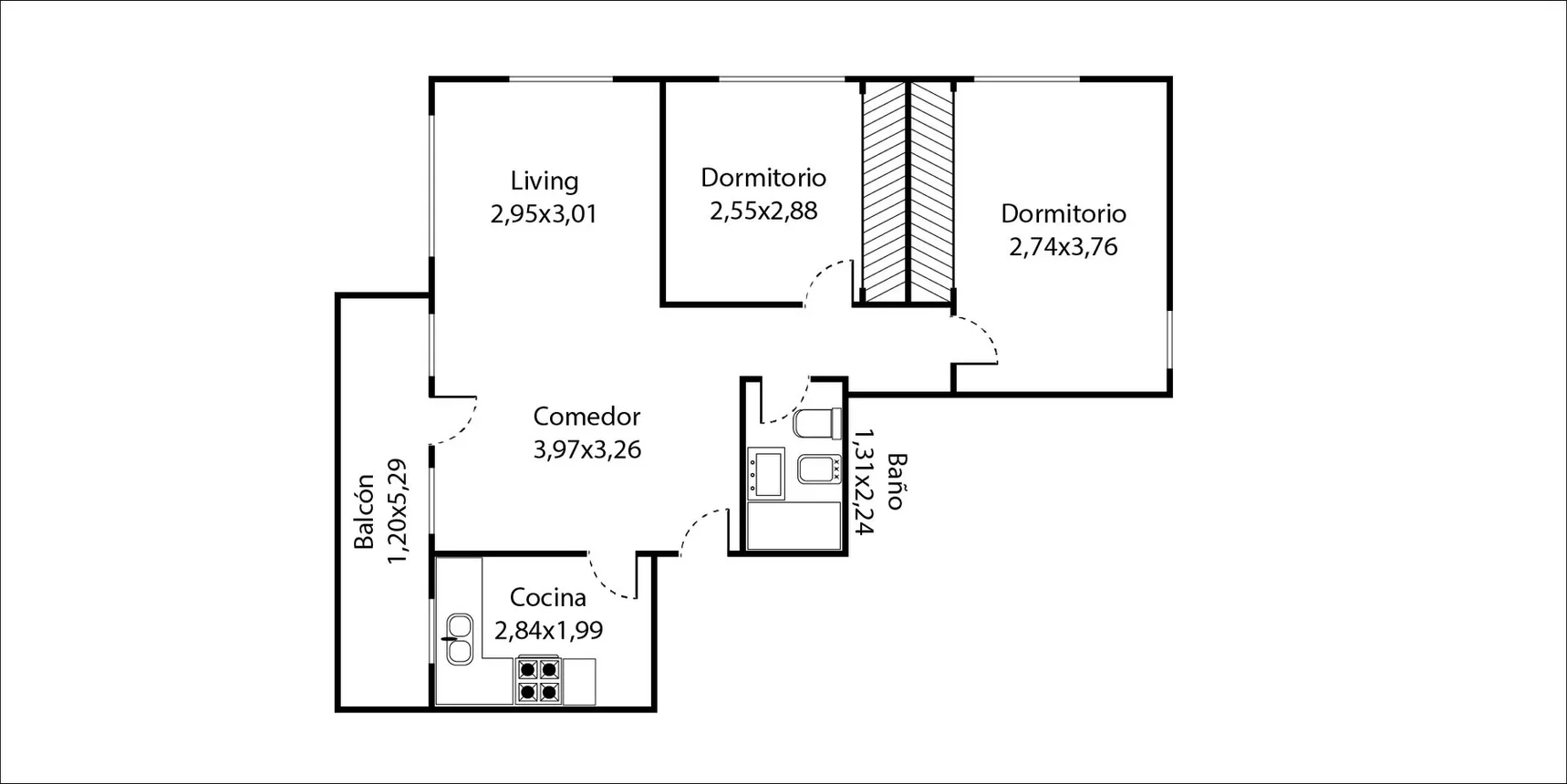 Departamento de 3 ambientes en venta en Almagro, Guardia Vieja 3900, foto 2