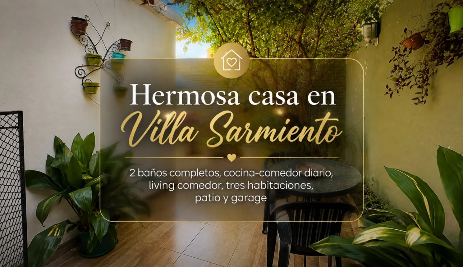 Casa de 4 ambientes en venta en Villa Sarmiento, Doctor Saturnino Segurola 1300