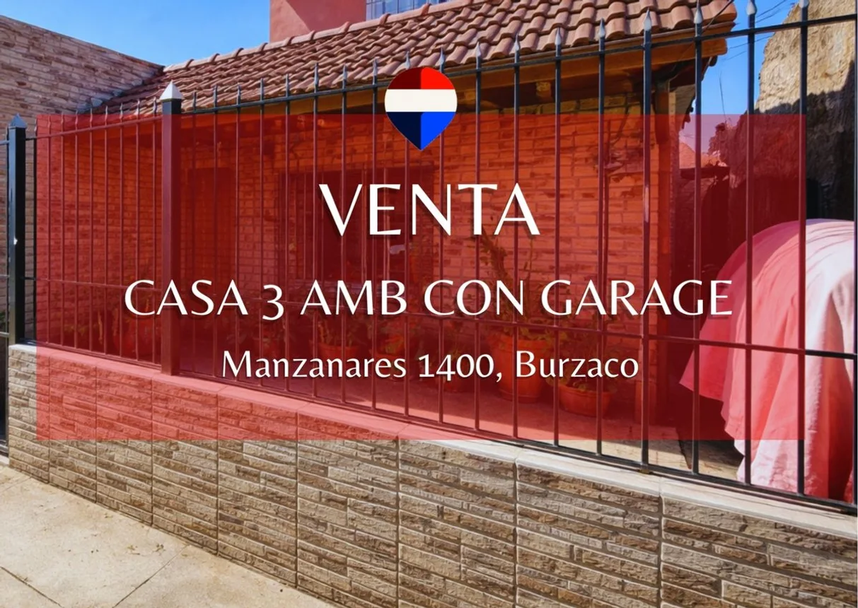 Casa de 4 ambientes en venta en Burzaco, Manzanares 1400