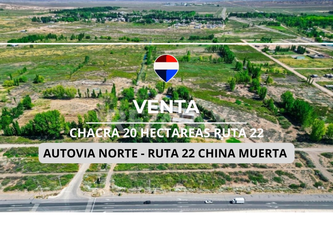 VENTA CHACRA 20 HECTAREAS PROVINCIA NEUQUEN