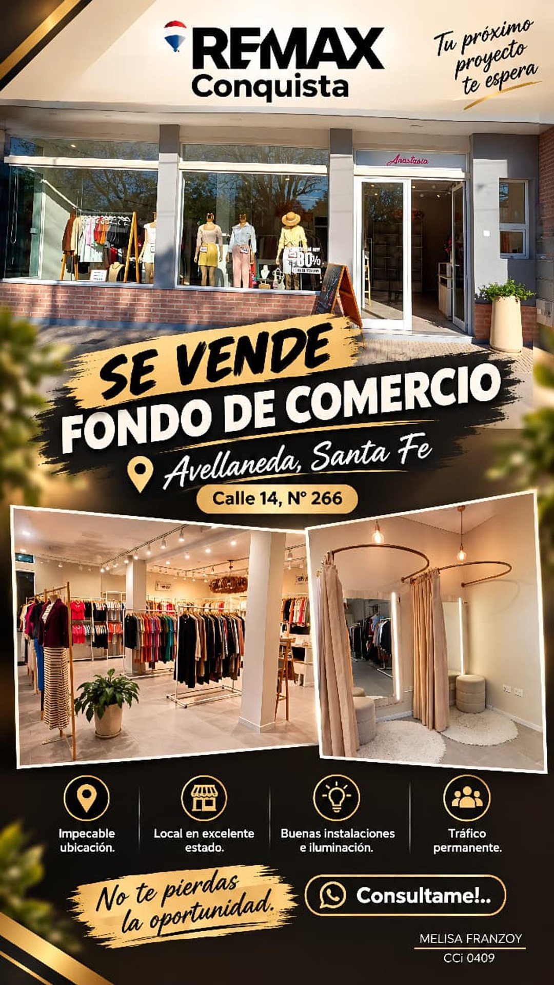 Se vende Fondo de comercio
