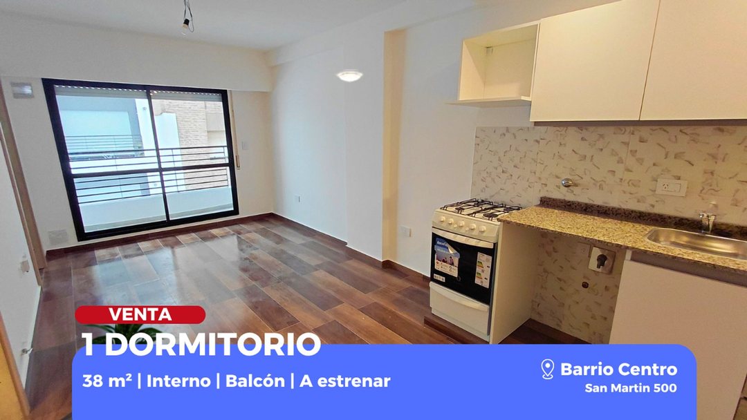 VENTA DEPTO 1 DORMITORIO CON BALCÓN CENTRO RIO