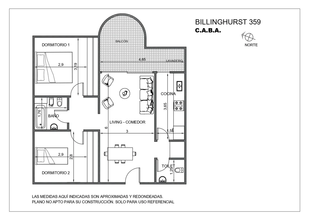 Departamento de 3 ambientes en venta en Almagro, Billinghurst 300, foto 2