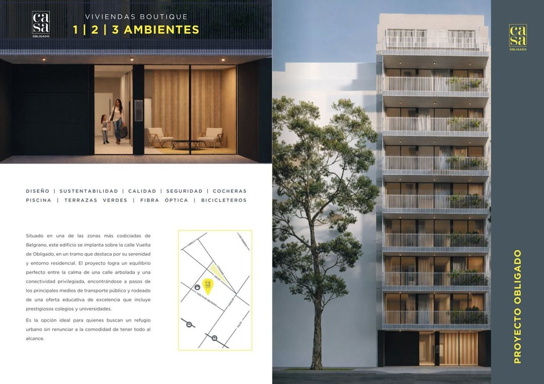 VENTA MONOAMBIENTE BELGRANO VLTA DE OBLIGADO 1100