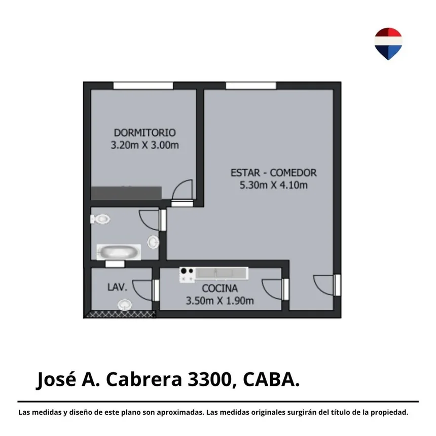 Departamento de 2 ambientes en venta en Recoleta, José A. Cabrera 3300, foto 4