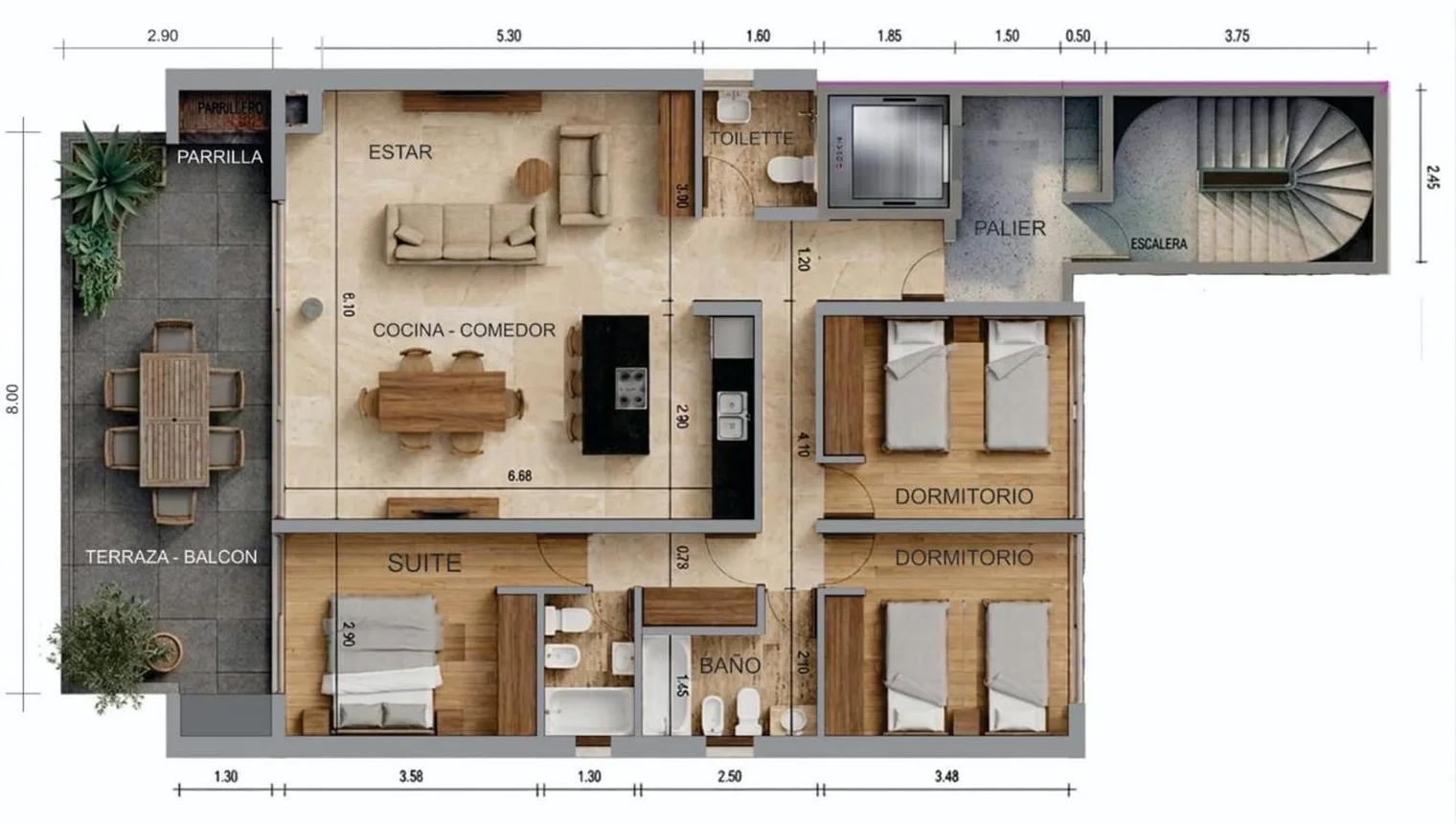 Departamento en venta en Rosario