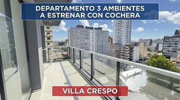 DEPARTAMENTO 3 AMBIENTE VENTA VILLA CRESPO COCHERA