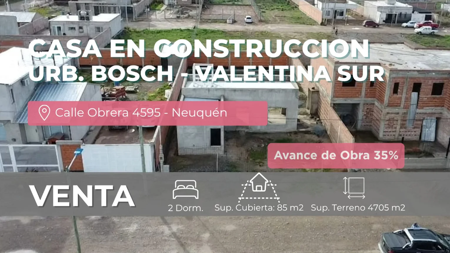 Casa de 4 ambientes en venta en Neuquén, UrbanizaciÓn Bosch -valentina Sur Calleobera 4500
