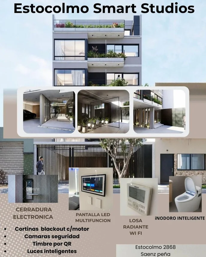 Monoambiente en venta en Sáenz Peña, Estocolmo 2800
