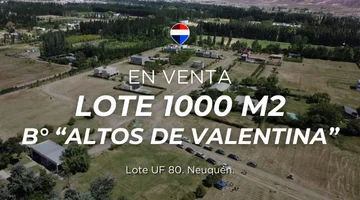 LOTE 1000m2 | EN ALTOS DE VALENTINA