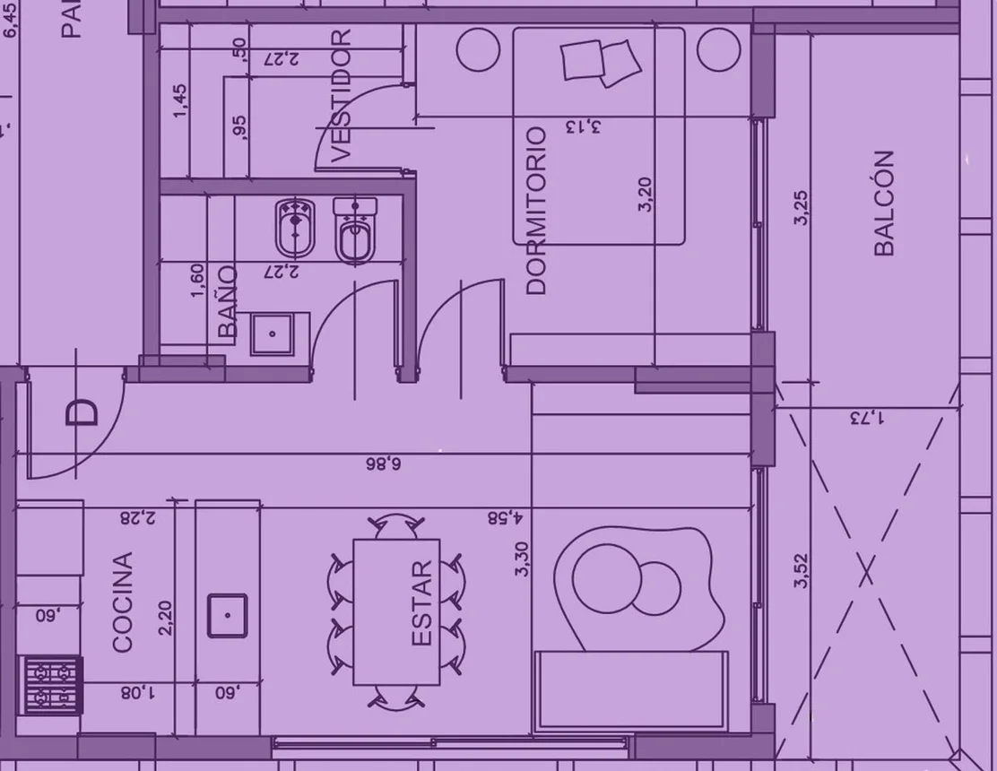 Departamento de 2 ambientes en venta en Banfield, Rincón 100