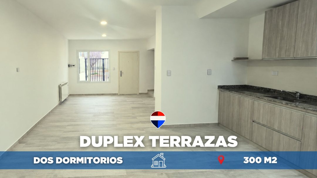 ALQUILER DUPLEX DOS DORMITORIOS EN B TERRAZAS