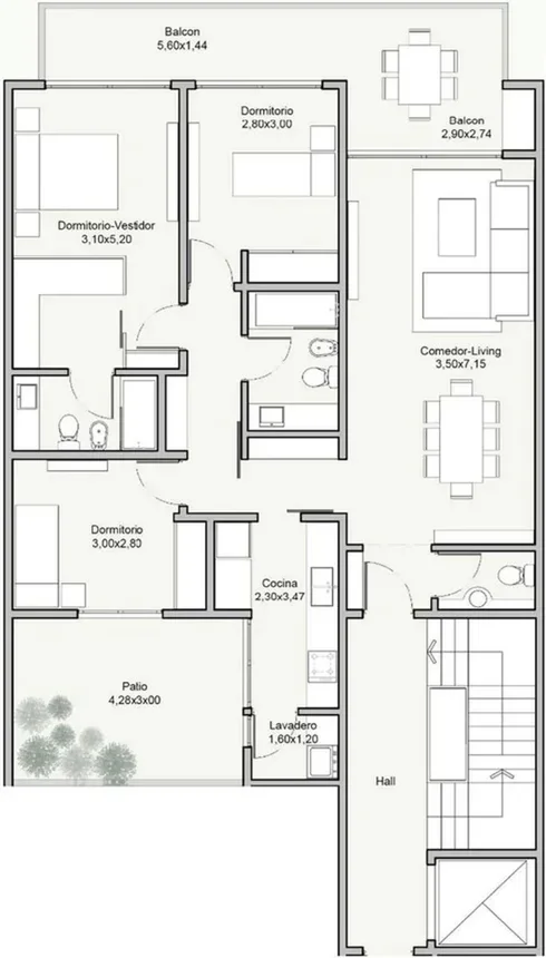 Venta semipiso estrenar 4 ambientes cochera nuñez, foto 2