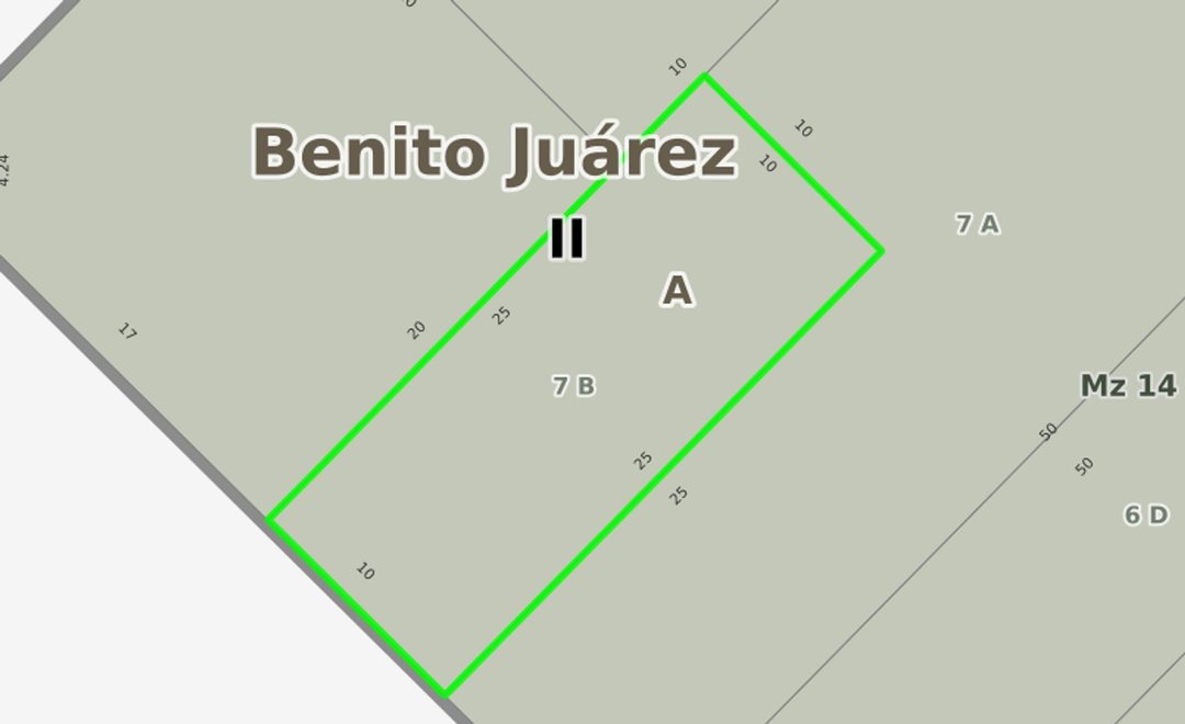 VENTA DE LOTE BARKER BENITO JUAREZ