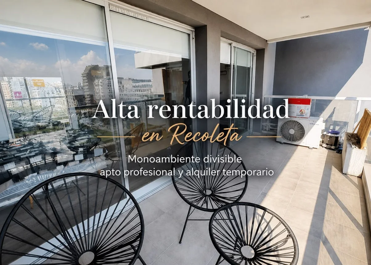 Monoambiente en venta en Recoleta
