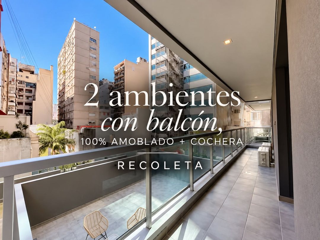 DEPARTAMENTO 2 AMB VENTA RECOLETA BALCON COCHERA
