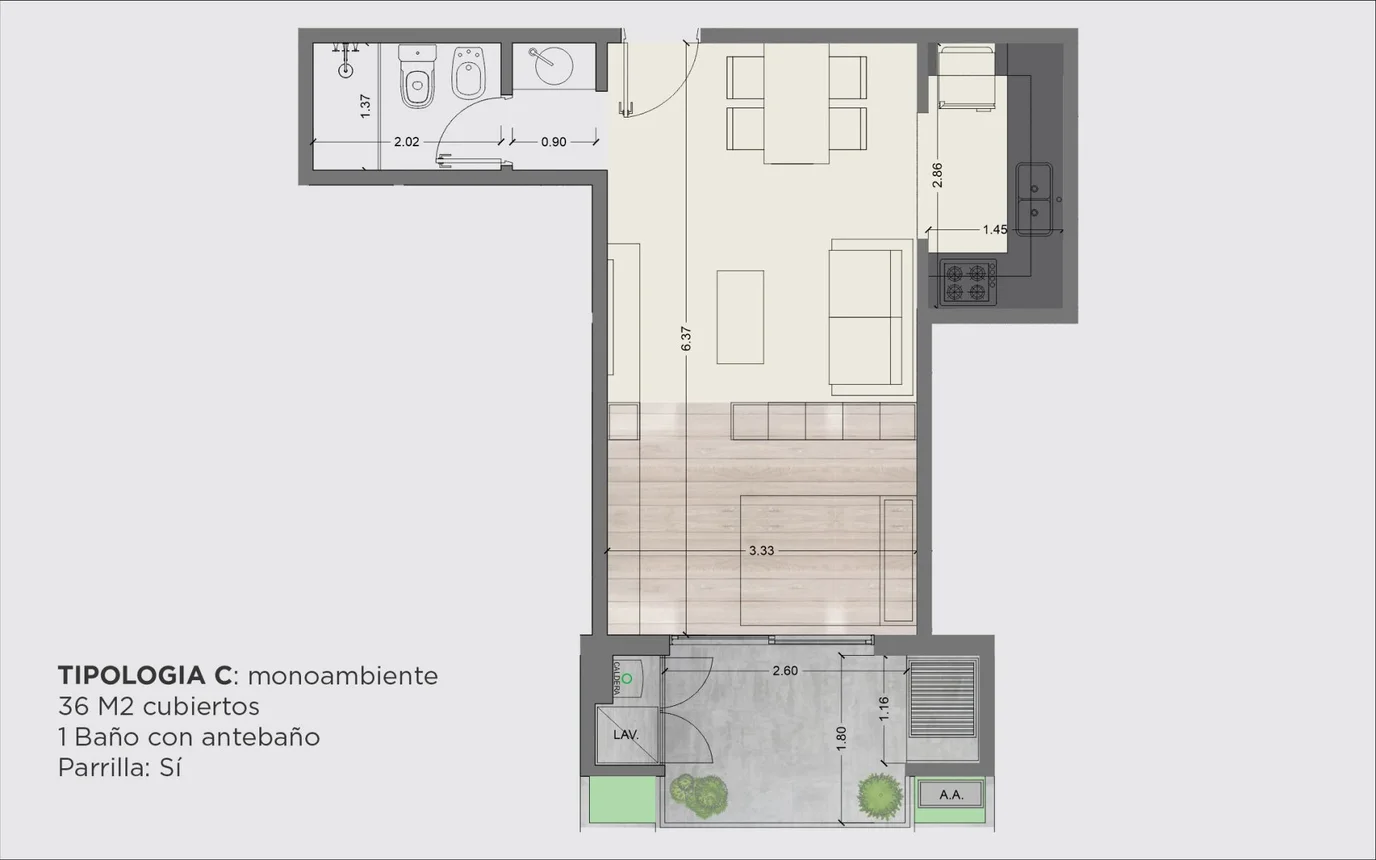 Monoambiente en venta en La Plata, foto 3