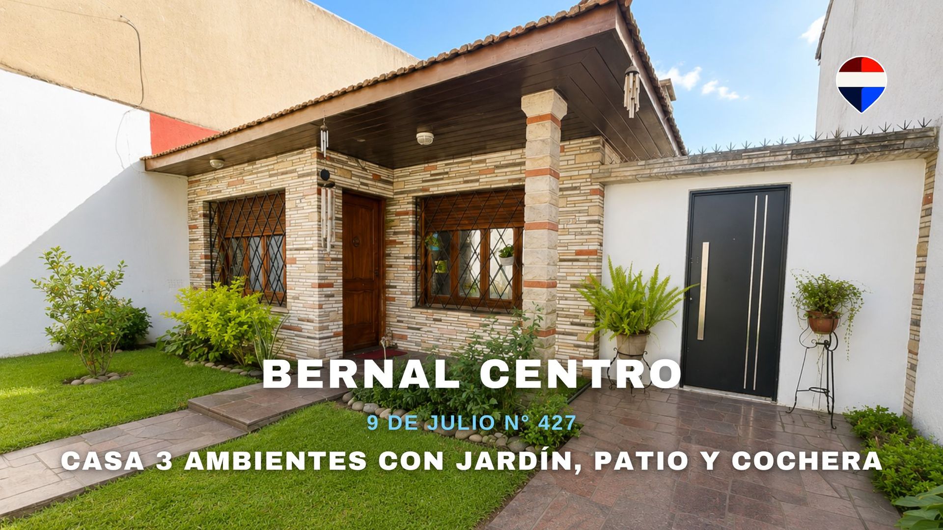 VENTA CASA 3 AMB JARDÍN Y COCHERA BERNAL CENTRO
