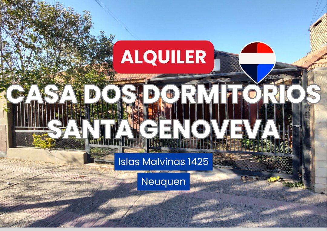 ALQUILER CASA DOS DORMITORIOS SANTA GENOVEVA