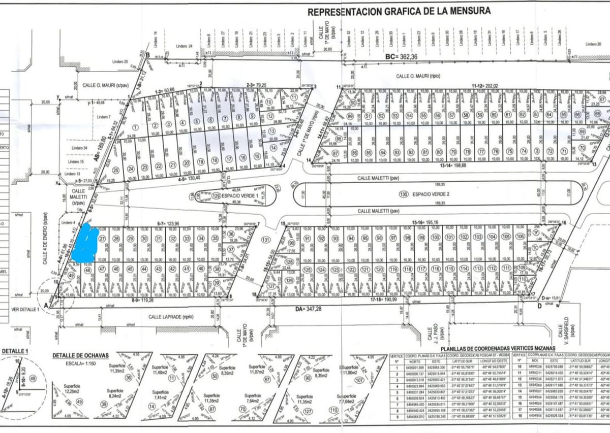 Se vende lote de 369 m2 Santo Tomé
