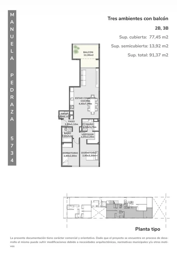 Departamento en venta villa urquiza 3 ambientes, foto 2
