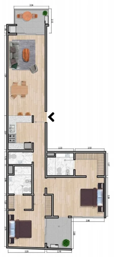 Departamento en venta en Villa Devoto