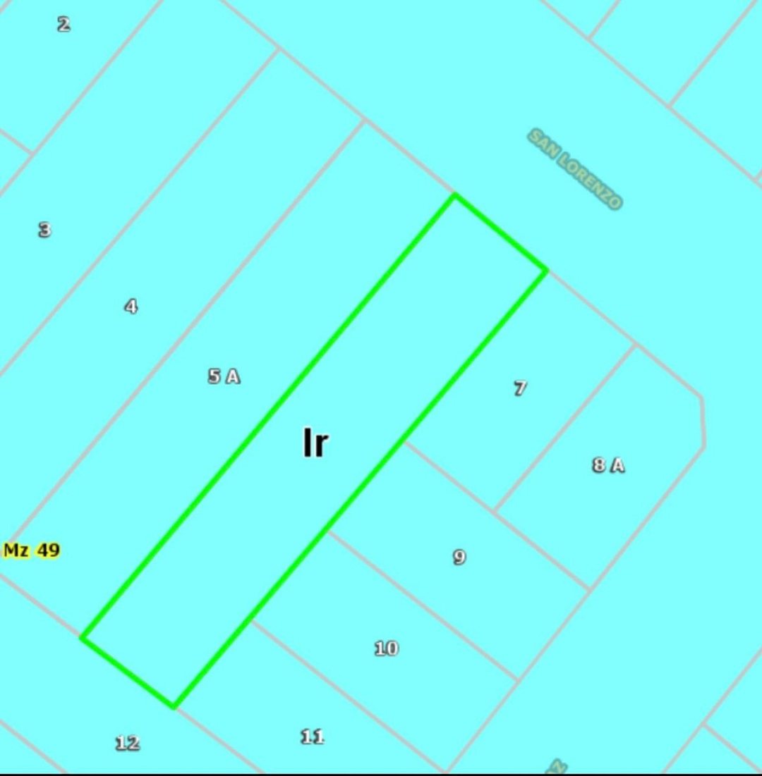 LOTE EN VENTA EN ZONA DE SAN MARTIN 488 M2