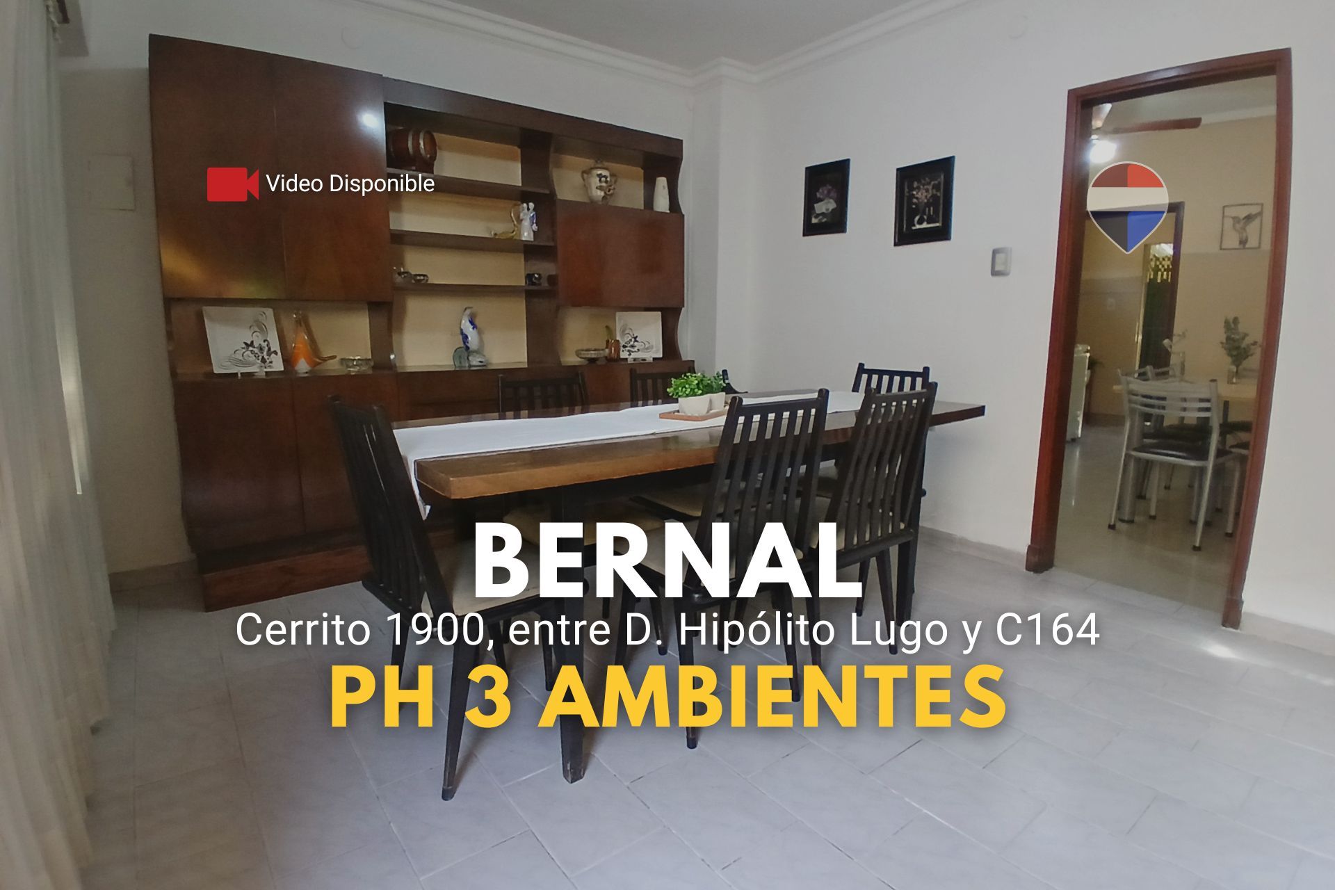 PH 3 ambientes con patio y parrilla  Bernal Oeste