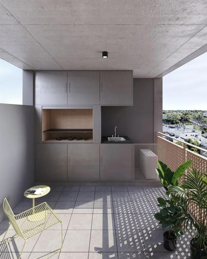 Venta 2 ambientes con balcon terraza y parrilla, foto 4