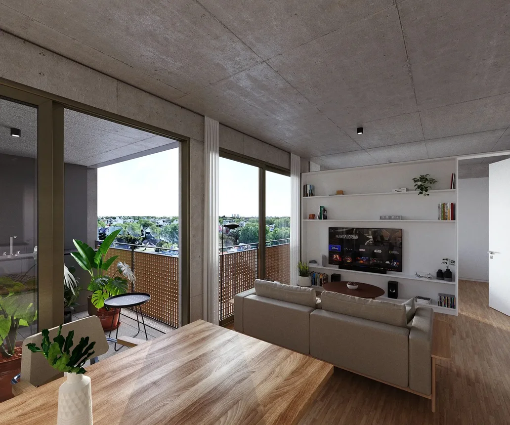 Venta 2 ambientes con balcon terraza y parrilla, foto 3