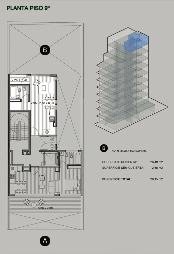 Departamento en venta en Villa del Parque