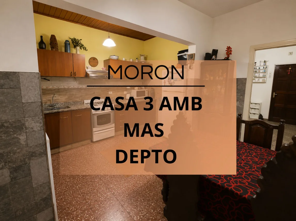 Casa de 3 ambientes en venta en Morón, Lanús 2400